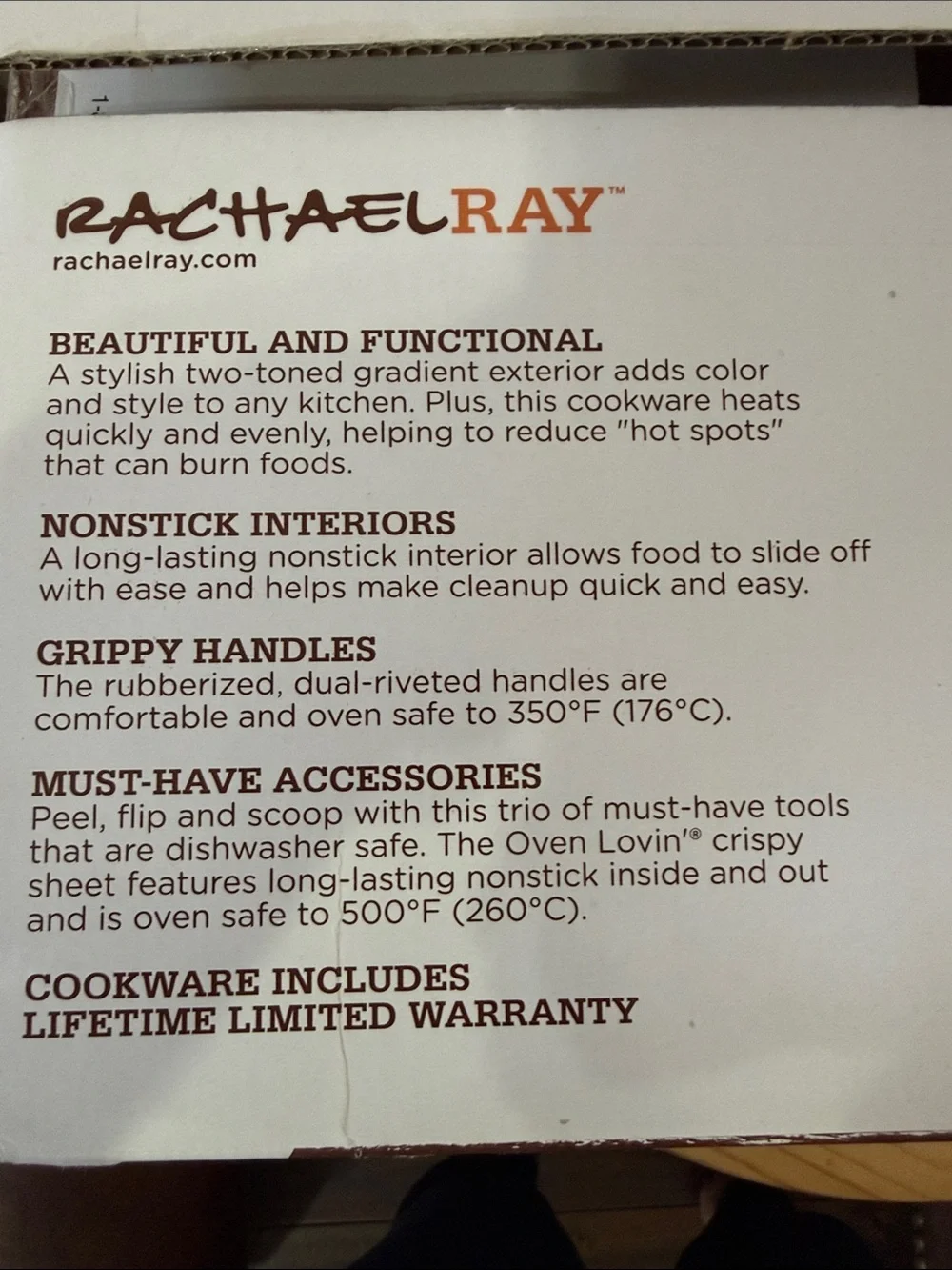Rachael Ray 14-Piece Hard Enamel Cookware Set in Gray